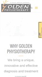 Mobile Screenshot of goldenphysiotherapy.com